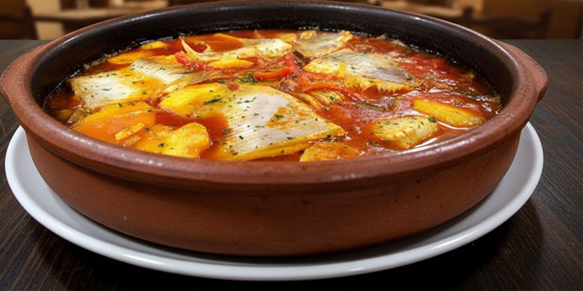 Caldeirada de raya de temporada en Flor de Galicia, especialidad gallega en Madrid