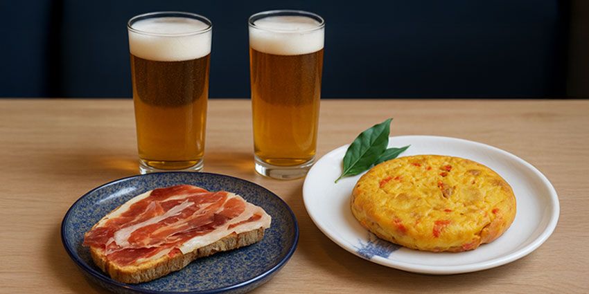 Tapear con raciones para compartir antes de un evento en el Movistar Arena de Madrid