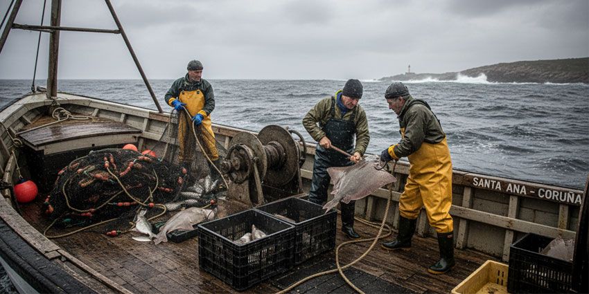 Raya de la ría en temporada de febrero a junio en Flor de Galicia