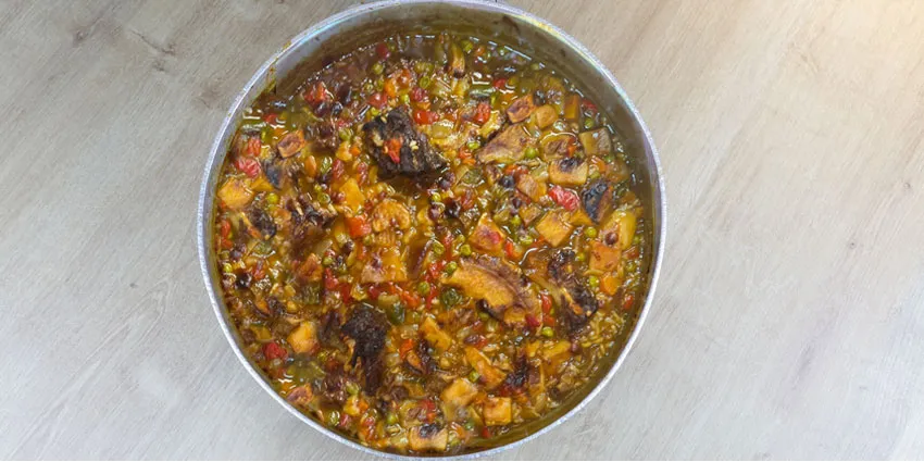 Arroz con rabo de toro y boletus en Madrid · Flor de Galicia, restaurante en el Barrio de Salamanca