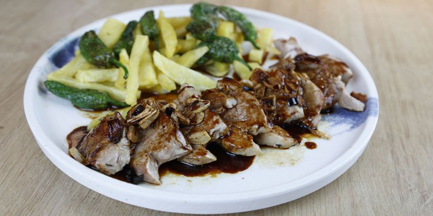 Solomillo ibérico al Pedro Ximénez en Flor de Galicia