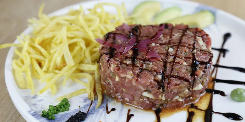 Steak tartar de solomillo en Madrid centro