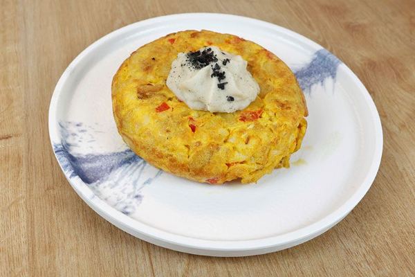 Tortilla de patatas con trufa en Flor de Galicia